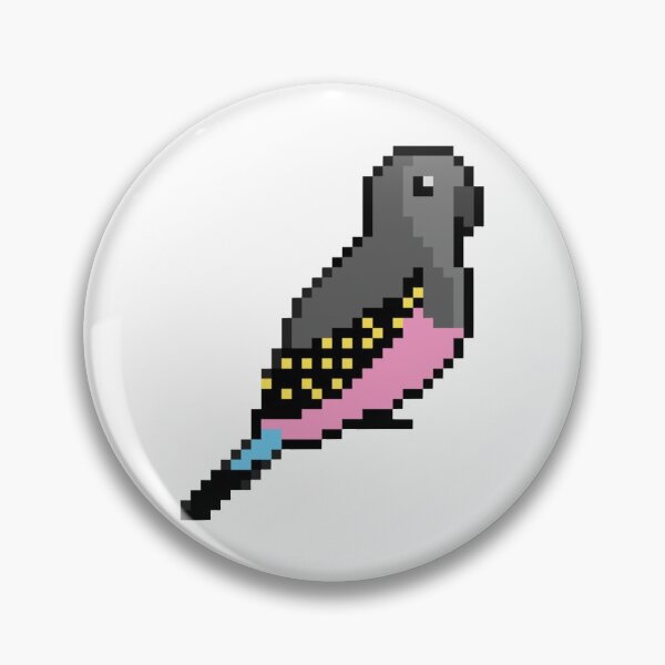 Item preview, Pixel Art Grey Parakeet designed and sold by Sauropsida.