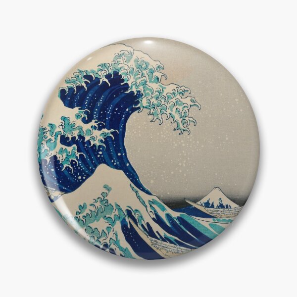 Item preview, Hokusai Wave with Volcano in the Background designed and sold by SkyeAndOxford.