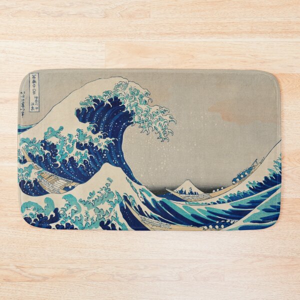 Item preview, Hokusai Wave with Volcano in the Background designed and sold by SkyeAndOxford.
