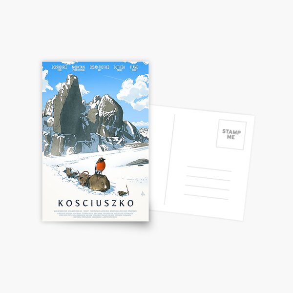 The only way is up - Kosciuszko poster series, #2 Postcard