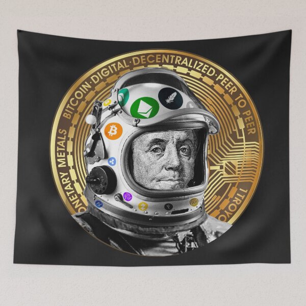 Item preview,  Crypto Benjamin | Cyber Space Astronaut Miner | Bitcoin designed and sold by spinolator.