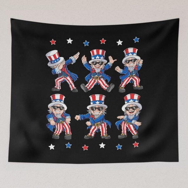 Item preview, Dabbing Uncle Sam 4th of July Shirt for Men Women Boys Girls Kids Dancers America Lover Gifts designed and sold by LiqueGifts.