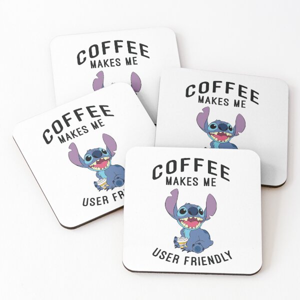 Item preview, Cartoon Coffee make me user friendly funny  Stit.ch, Hanmade, cotton,  designed and sold by PamelaMeister20.