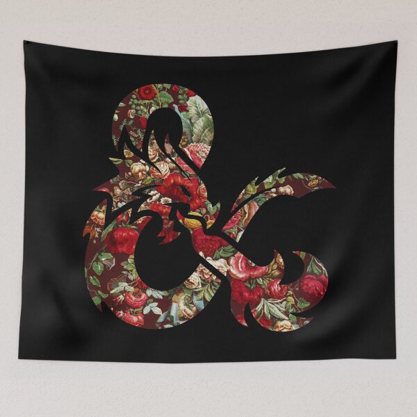 Item preview, D&D floral logo designed and sold by magpieethics.