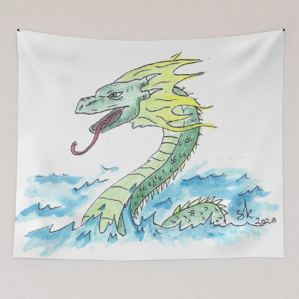 Item preview, Sea Serpent #2 designed and sold by Old Soul Imagination .