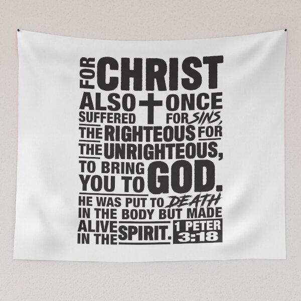 Item preview, 1 Peter 3:18 designed and sold by plushism.