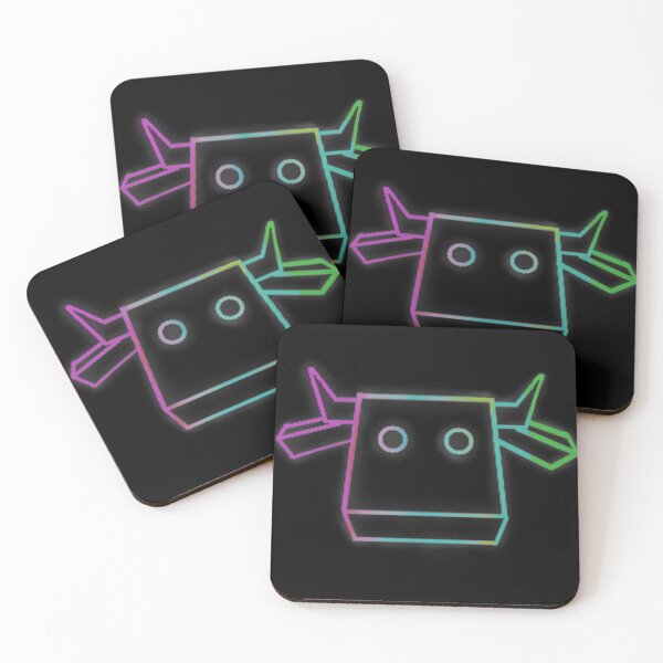 Item preview, Neon minecraft cow designed and sold by Zilch-o.