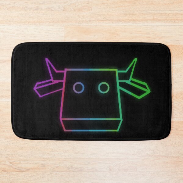 Item preview, Neon minecraft cow designed and sold by Zilch-o.