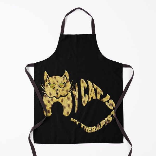 Aperçu de l'œuvre Mon chat est mon thérapeute - Excellent cadeau pour les amoureux des chats créée et vendue par Ralek.