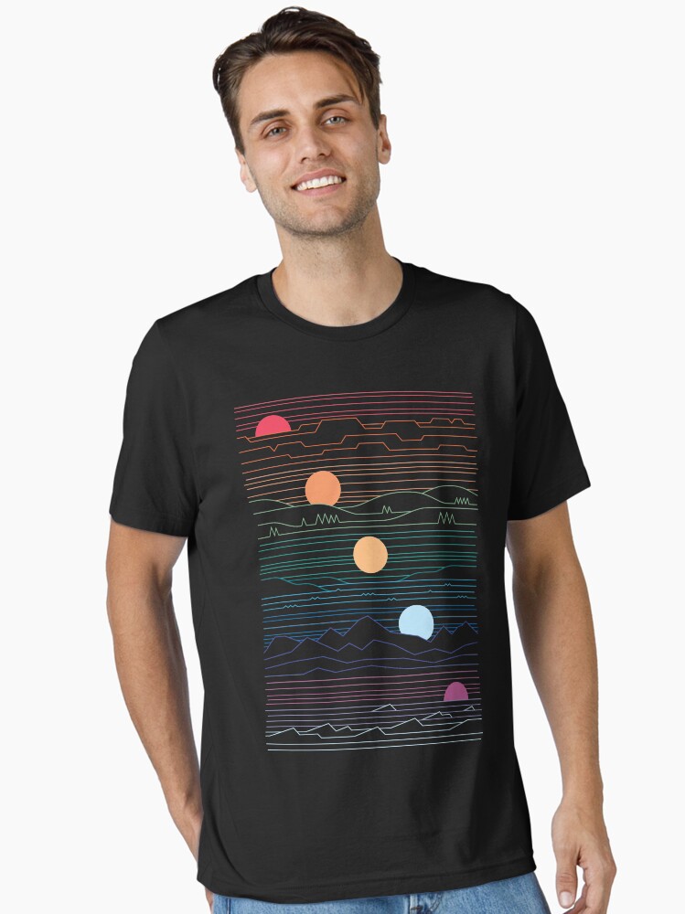 Thumbnail 1 of 7, Essential T-Shirt, Many Lands Under One Sun designed and sold by thepapercrane.