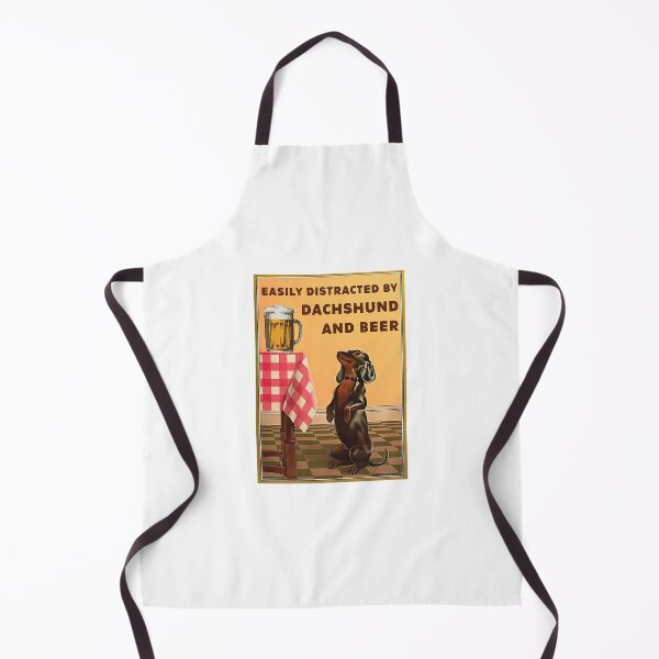Item preview, Easily Distracted By Dachshund And Beer Inspiration Poster designed and sold by Wincenty-03.