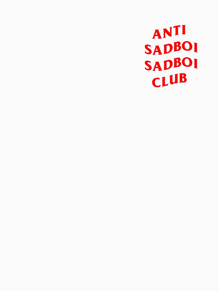 ANTI SADBOI CLUB red Sticker