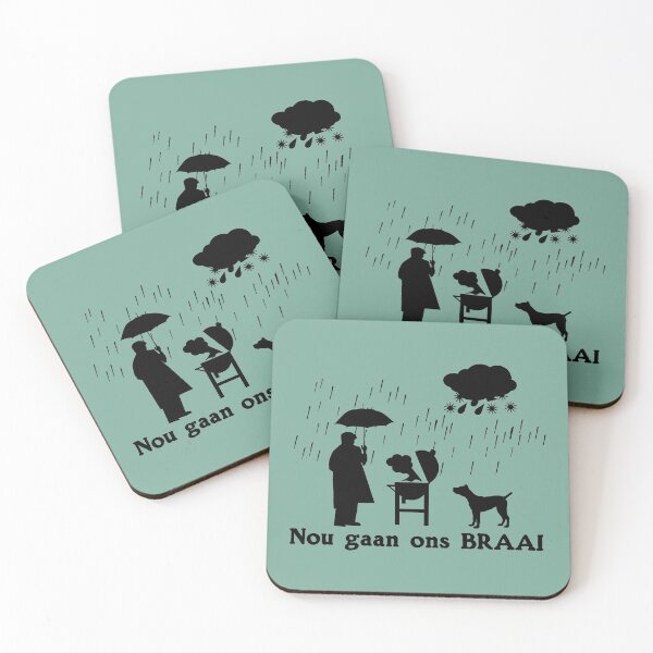 Item preview, NOU GAAN ONS BRAAI whatever the weather SAFFA BBQ (black) designed and sold by SolidEarthArt.