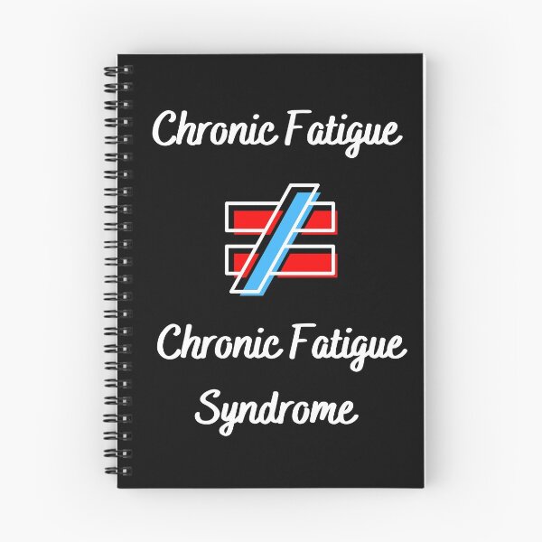 Item preview, Chronic Fatigue is NOT equal to Chronic Fatigue Syndrome (white, red, blue) designed and sold by Chantelle  Spies.