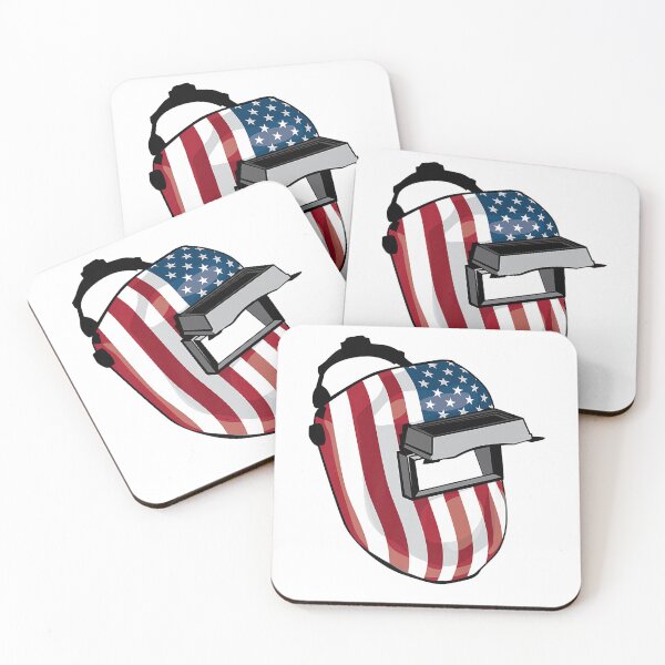 Item preview, American Flag Welding Helmet Shape Welder Gift designed and sold by Vlasdislaw.