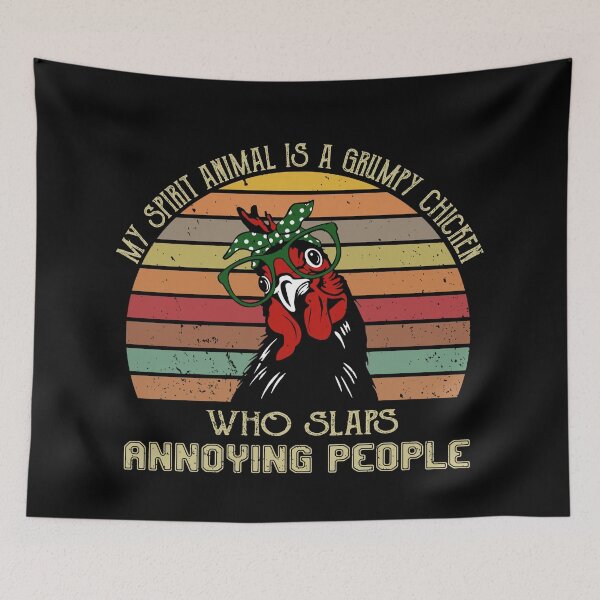Item preview, My Spirit Animal Is A Grumpy Chicken Who Slaps Annoying People designed and sold by switching1309.