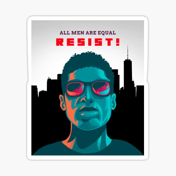 All Men are equal Sticker