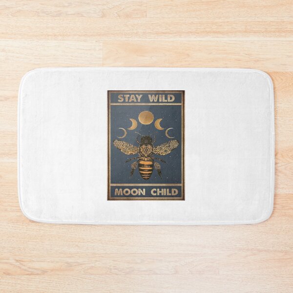 Item preview, Hippie Bee Stay Wild Moon Child Poster designed and sold by Wincenty-03.