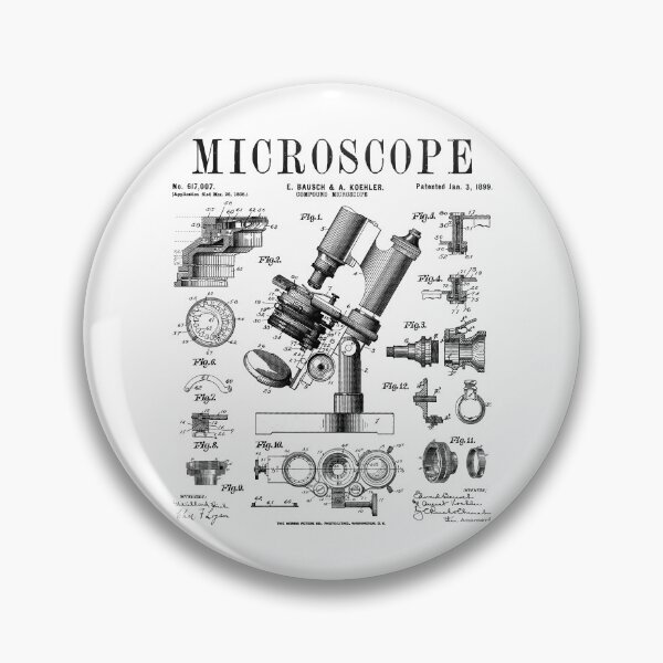 Artikelvorschau, Mikroskop Biologe Wissenschaft Vintage Patent Zeichnung Druck entworfen und verkauft von GrandeDuc.
