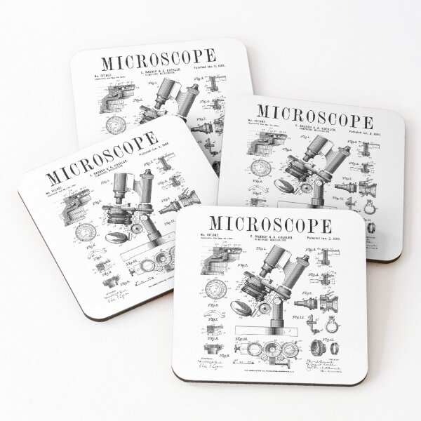 Item preview, Microscope Biologist Science Vintage Patent Drawing Print designed and sold by GrandeDuc.
