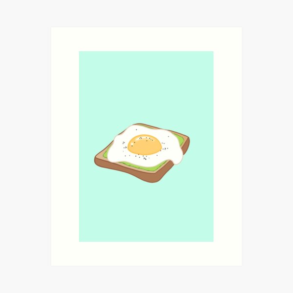 Egg Toast, an art print by Dennis The Menace - INPRNT