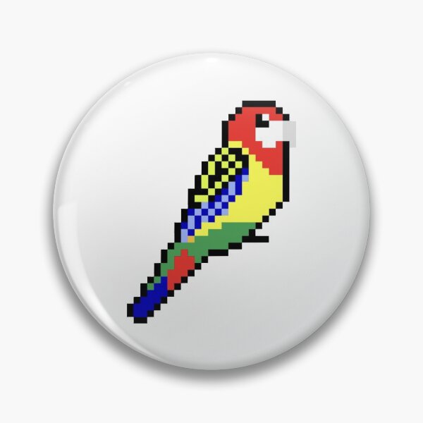Item preview, Pixel Art Eastern Rosella designed and sold by Sauropsida.