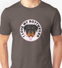 Love My Rottweiler Dog Unisex T-Shirt