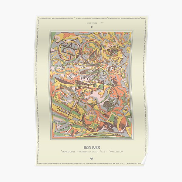 Bon Iver Concert poster Poster