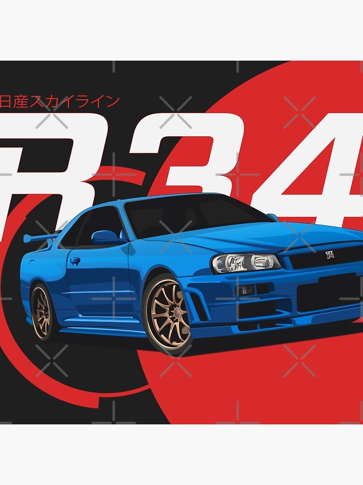 nissan skyline gtr r34 fast and furious sticker Pin by d0ct0rsnuggles7
