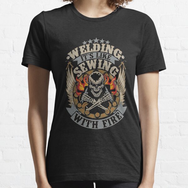 Item preview, Welder Gifts Funny Welding Is Sewing With Fire designed and sold by Vlasdislaw.