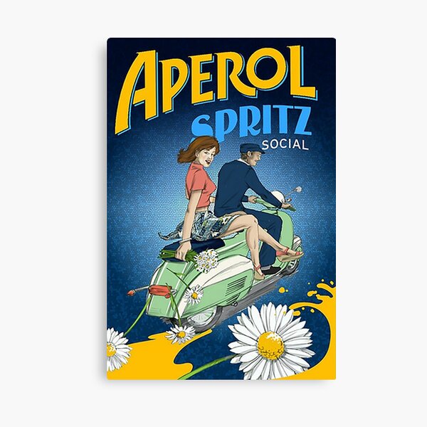 Aperol Spritz Social Canvas Print
