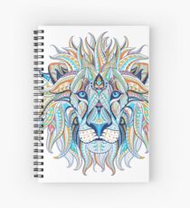 Ethnic Blue Lion Spiral Notebook