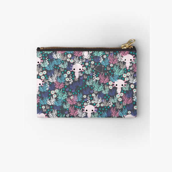 Item preview, Cute Axolotl and Coral Pattern designed and sold by kapotka.
