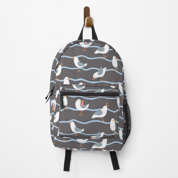 Item preview, Cute Seagulls In Water Pattern on Dark Grey Background designed and sold by cgroenewald.