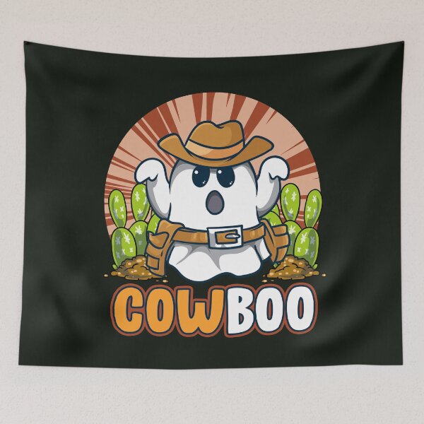 Item preview, Paranormal Cowboy Cow Boo Ghost designed and sold by RiffXS.