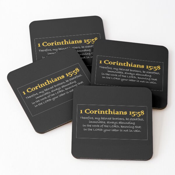 Item preview, 1 Corinthians 15:58 designed and sold by LeratoM.