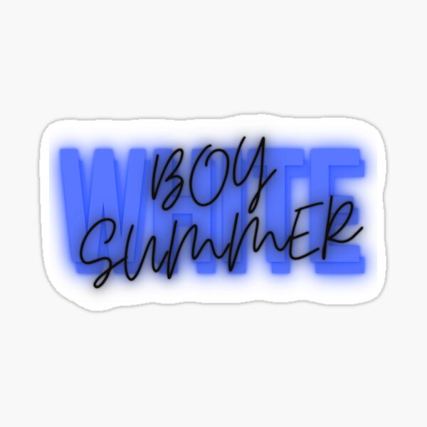 white boy summer . drop Sticker