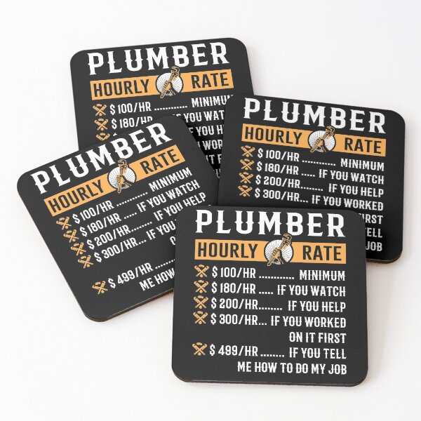 Item preview, Plumber Hourly Rate Funny Plumber Gifts designed and sold by Vlasdislaw.