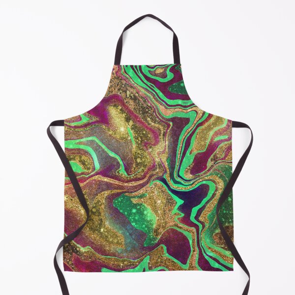 Item preview, Lime Green and Gold Glitter Swirls designed and sold by WOW TeesAndThings.