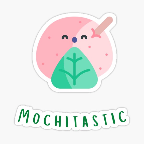 "Waffles And Mochi Taste Is Mochitastic" Sticker by HWDesign Redbubble