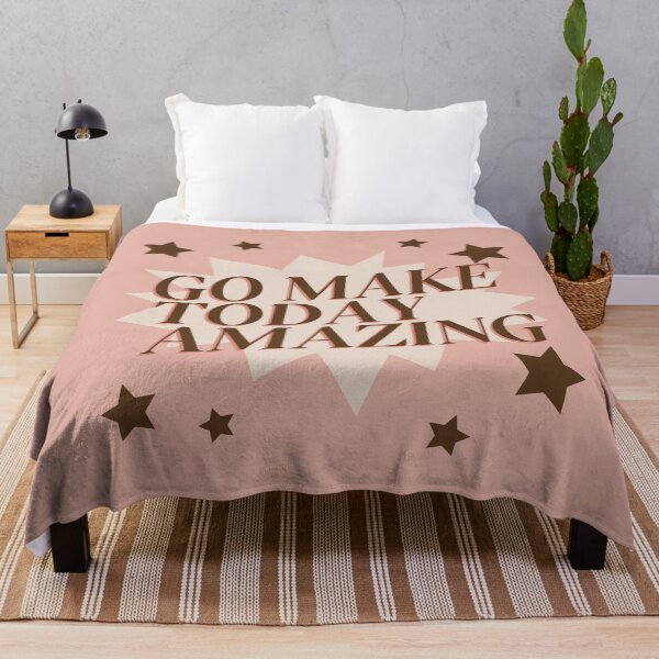 Item preview, Go Make Today Amazing Aesthetic Inspirational Quote designed and sold by cation-studio.