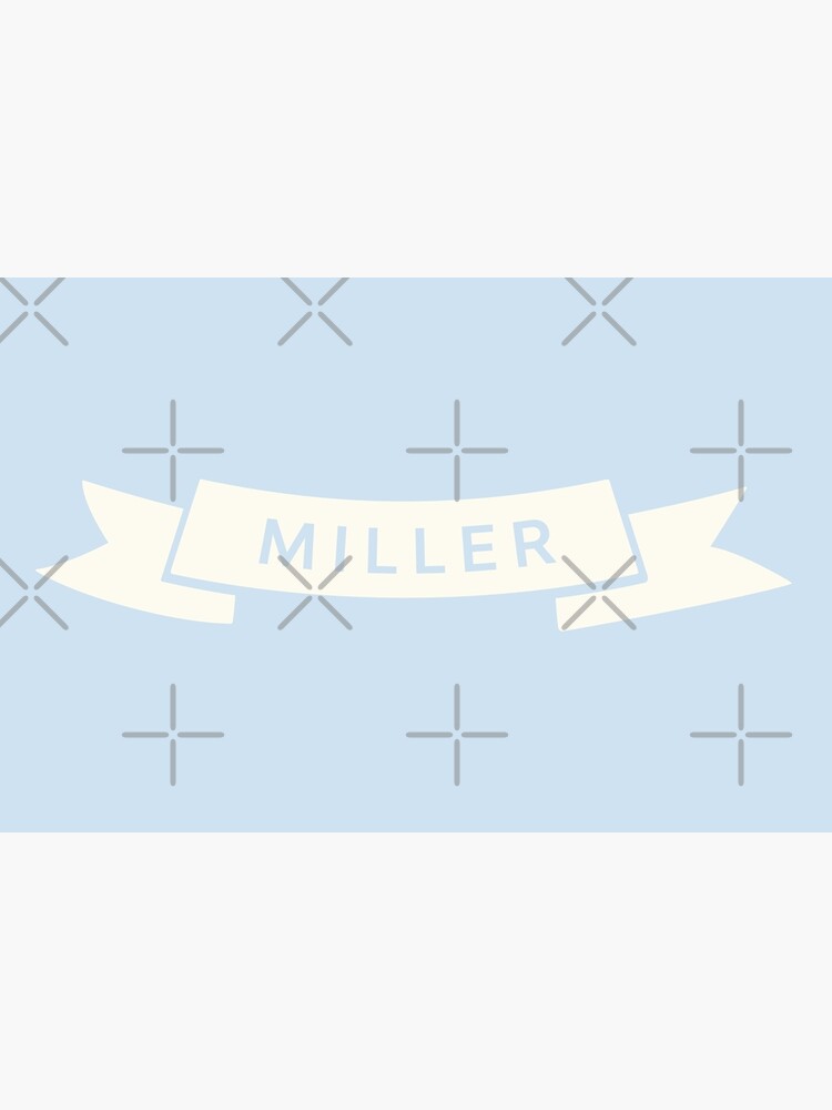 "Customized Baby/Kid Name MILLER (soft white)" Poster by JennieCarolina