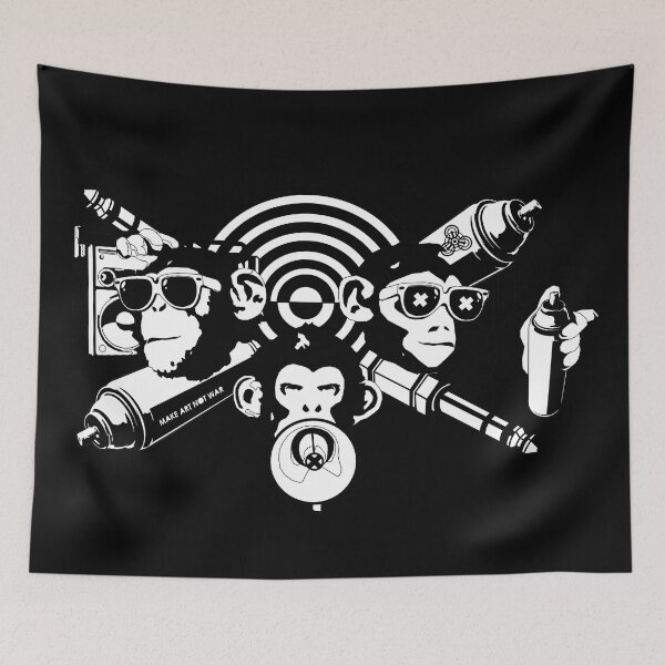 Item preview, Monkeys tearing through the jungle designed and sold by opticdrift.