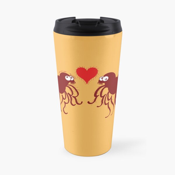 Ugly fleas madly falling in love Travel Mug