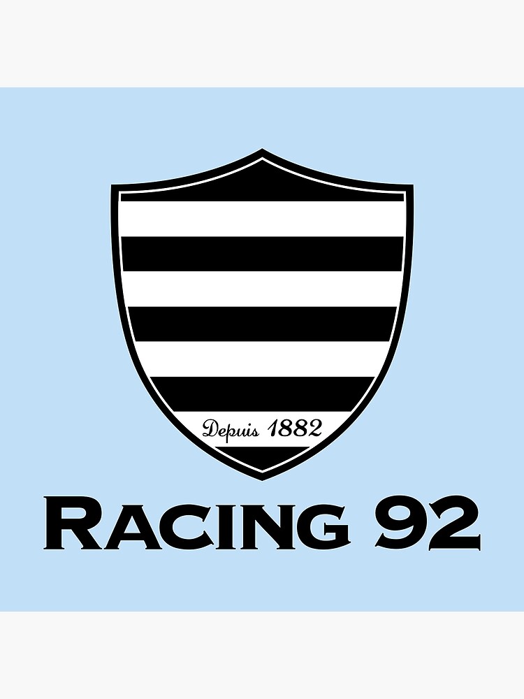 "Racing 92 in Black " Poster for Sale by takiyaasep84 Redbubble