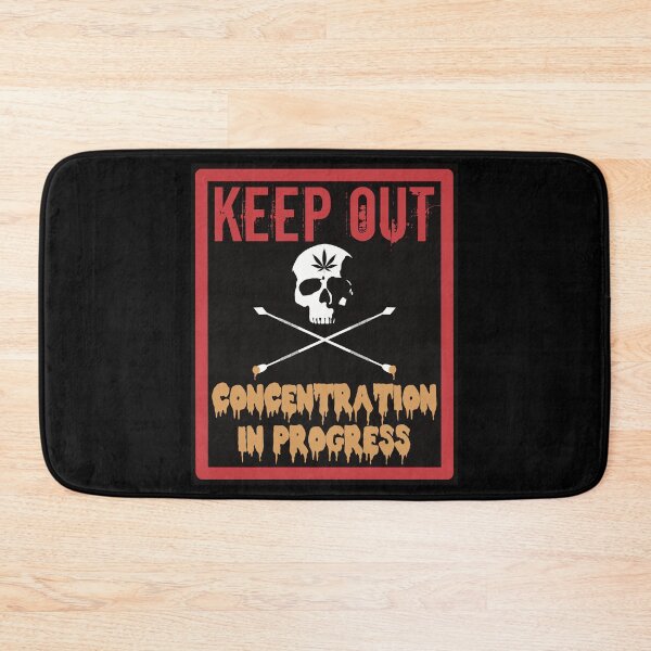 Item preview, KEEP OUT! Concentration in progress- Skull and Dab Tools 2- Marijuana THC Concentrates Dabs Wax Hash Rosin  designed and sold by YomeHayin.