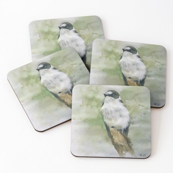 Item preview, Bird Collared flycatcher: Ficedula albicollis designed and sold by AnnaDoesHerArt.
