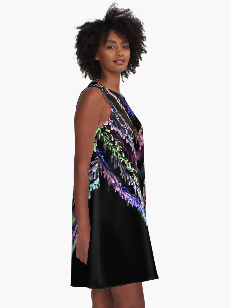 Alternate view of Neon sparkle A-Line Dress