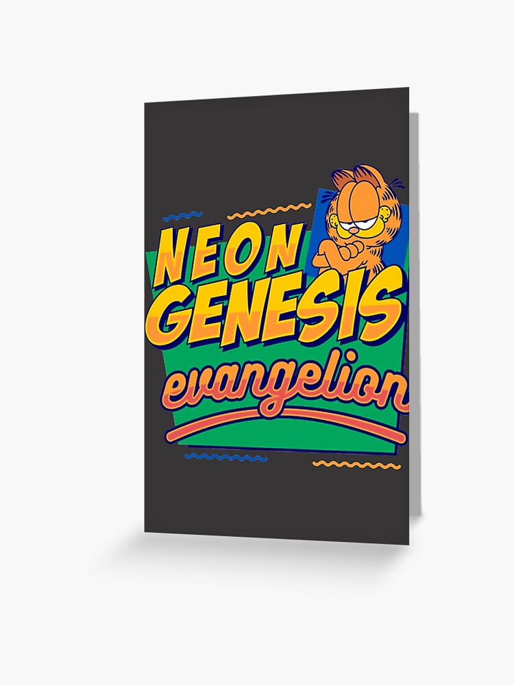 redbubble neon genesis evangelion garfield