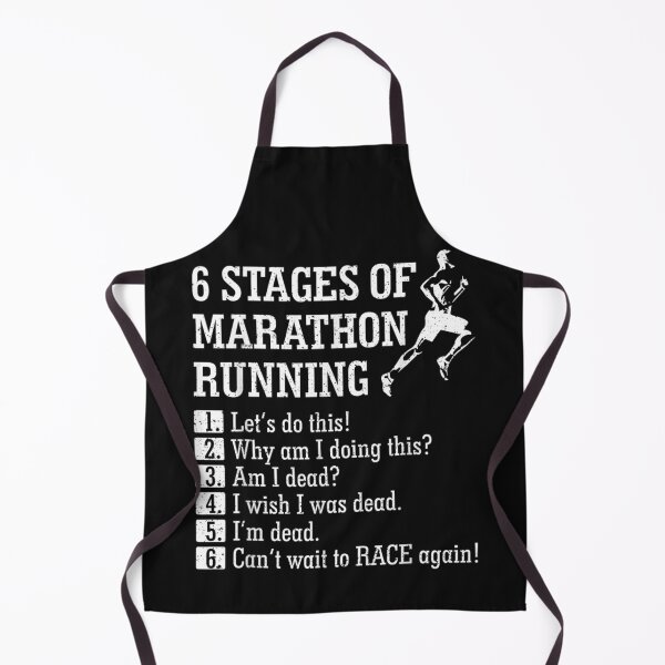 Item preview, 6 Stages of Marathon Running Gift for Runner designed and sold by simonbucholz.
